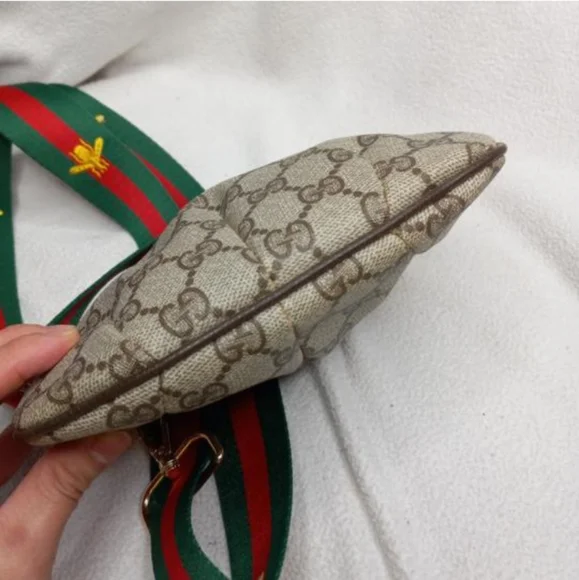 Authentic Vintage Gucci GG Monogram Supreme Web Clutch Fanny Bum Waist Belt Bag - Picture 6 of 11